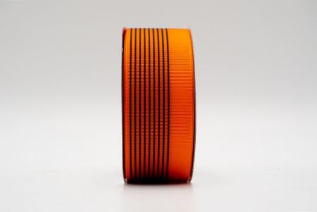 Fita de gorgorão com design linear reto laranja_K1756-A20